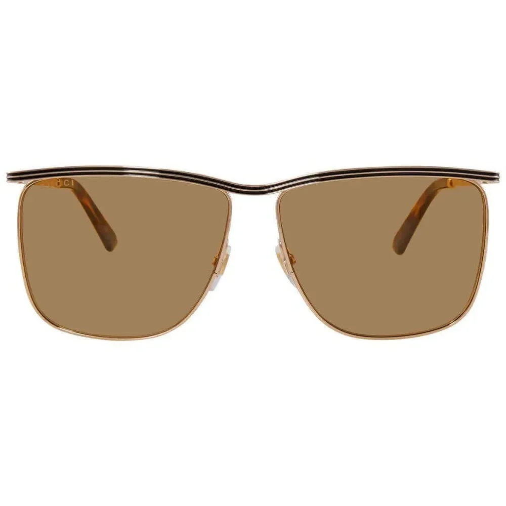 NEW Gucci Brown Square Men's Sunglasses